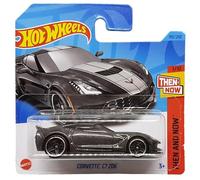 Hot Wheels - Corvette C7 Z06 - Then and Now 1/10 - HKJ40 - Short Card - grigio metallizzato - GM - Mattel 2023 - 1:64