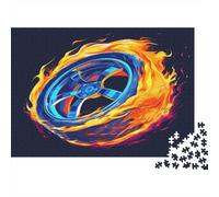Hot Wheels, Creativo Puzzle Sostenibili Con Motivi Per Adulti Da Gioco in Legno Di Alta Qualità 1000pcs (75x50cm)