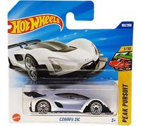 Hot Wheels - CZinger 21C - Peak Persuit 1/10 - JBB96 - Short Card - Hypercar - Bianco - Mattel 2025 - Modello Czinger con licenza ufficiale della serie Peak Pursuit 2025 (192/250) - 1:64