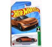 Hot Wheels Modellino auto Delorean Alpha5 in rame, scala 1:64, HW Green Speed 7/10, 85/250