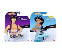 Hot Wheels Disney Character Cars Collection, veicoli pressofusi di Aladino e Jasmine, confezione da 2, età 3+