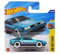 Hot Wheels - DMC Delorean - HW Art Cars 5/10 - HYX59 - Short Card - Turchese metallizzato - Mattel 2025-1:64