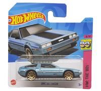 Hot Wheels - DMC Delorean - HW: The '80s 8/10 - HKG84 - Short Card - Azzurro metallizzato - Mattel 2023