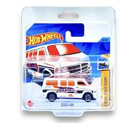 Hot Wheels - Dodge Van - HW 55 Race Team 2/5 - HKK28 - Short Card - Bianco - Good Year - Mattel 2023 - 1:64