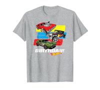 Hot Wheels - È Il Mio Compleanno! Maglietta, Uomo, Grigio Melange, 5XL