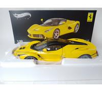 Hot Wheels Elite Ferrari LaFerrari yellow 2013 1/18 BCT81