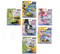 Hot Wheels Entertainment Character Cars Set completo di 6 auto - Spongebob, Trolls & Rugrats veicoli pressofusi, età 3+ (confezione da 6) HHB74-956P