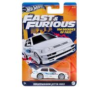 Hot Wheels FAST AND FURIOUS Auto VOLKSWAGEN JETTA MK3 - Modellino Die Cast Scala 1:64 - lunghezza 7cm - HRW44