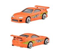 Hot Wheels FAST AND FURIOUS BRIAN O'CONNER Auto TOYOTA SUPRA Arancione Modellino Die Cast Scala 1:64 - lunghezza 7cm - JBY30