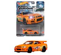 Hot Wheels FAST AND FURIOUS Die Cast Die Cast Modellino Auto NISSAN SKYLINE GT-R BNR34 Scala 1:64 - lunghezza 7cm HKD21