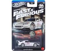Hot Wheels FAST AND FURIOUS Graphic Remix Auto HONDA S2000 - Modellino Die Cast Scala 1:64 - lunghezza 7cm - JBY44