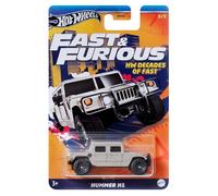 FAST AND FURIOUS Modello Auto HUMMER H1 Decades - Die Cast 1:64 7cm - HRW45