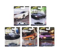 Hot Wheels Fast & Furious HNW-956K - Set da 5 pezzi di auto pressofuse, Mazda RX-7, Nissan Skyline, Dodge Charger, Alfa Romeo, Plymouth