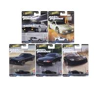 Hot Wheels Fast & Furious - Set di 5 auto pressofuse, Toyota AE86, Ford RS200, Plymouth AAR Cuda, Nissan Skyline GT-R, Honda NSX-R HNW46-956E