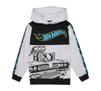 Hot Wheels Felpa con cappuccio | Felpa con cappuccio in cotone per ragazzi | Merchandise ufficiale, Grigio, 7-8 Years