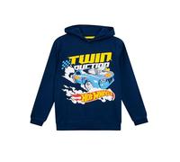 Hot Wheels Felpa con Cappuccio Felpa per Bambini | Felpe con Cappuccio Ragazzo | Blu | 7-8 Anni