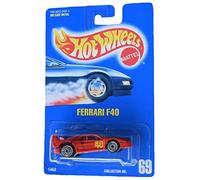 Hot Wheels Ferrari F40 #69 All Blue Card, rosso