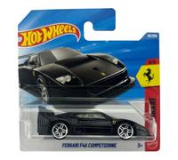 Hot Wheels Ferrari F40 Competizine [nero] 3/5, 63/250, scala 1:64, veicolo giocattolo pressofuso