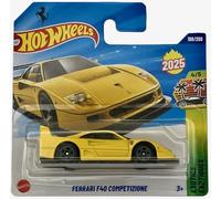 Hot Wheels Ferrari F40 Competizione JBB92 HW Exotics 4/5 Short Card Giallo Ferrari Licenza Mattel 2025 1:64