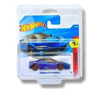 Hot Wheels Ferrari SF90 Stadale (blu scuro metallizzato) 1/5 Ferrari - 2026 - 41/250 (scheda corta) - include una protezione KLAS Car Keeper - JJJ12