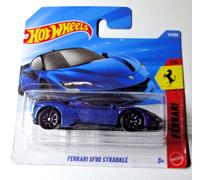 Hot Wheels - Ferrari SF90 Stradale - Carta Breve - Blu - Ferrari 2026 - JJJ12