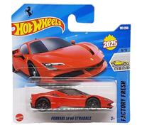 Hot Wheels Ferrari SF90 Stradale Supercar - Factory Fresh 5/5 - Short Card - Rosso - Mattel 2025 - Licenza - 1:64