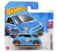 Hot Wheels - FIAT 500e - Compact Kings 2/5 - HTD03 - Short Card - Blu - Mattel 2024-1:64