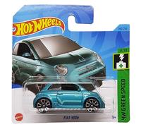 Hot Wheels - FIAT 500e - HW Green Speed 8/10 - HKH59 - Short Card - Turchese metallizzato - Mattel 2023