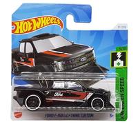 Hot Wheels - Ford F-150 Lightning Custom - HW Green Speed 5/10 - HTD01 - Short Card - Pickup Truck - Nero - Mattel 2024 - 1:64