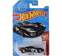 Hot Wheels Ford GT-40, nero 78/250 Then and Now 1/10