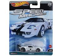 Modello Metallo Auto FORD GT Scala 1/64 Hot Wheels SPEED MACHINES HKC46