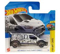 Hot Wheels - Ford Transit Connect - HW Art Cars 6/10 - HKH50 - Short Card - Bianco - Mattel 2023-1:64