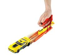 Hot Wheels FVM09 Pocket Launcher Playset con auto, multicolore