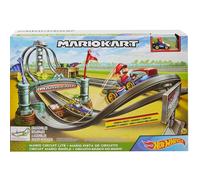 Hot Wheels GHK15 Mario Kart, Pista Circuito Base con Personaggio