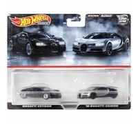 Hot Wheels HKF52 - Confezione da 2 pezzi Bugatti Veyron / '16 Bugatti Chiron [Mini Car] [3 anni in su]