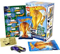 Hot Wheels - HW Rewards Cars Confezione 10 Veicoli Premio, confezionati singolarmente e in scala 1:64 con adesivi dorati, Giocattolo per Bambini 3+ Anni, HGJ94