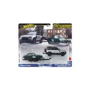 Hot Wheels Jaguar MK 1 & 2023 Land Rover Defender 110 Squadra Trasporto 2024 E
