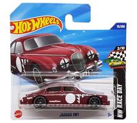 Hot Wheels - Jaguar MK1 - HW Race Day 2/10 - HYX19 - Short Card - Good Year - rosso scuro - Mattel 2025 - 1:64