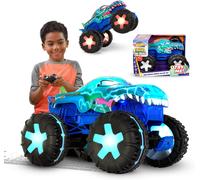 Hot Wheels Monster Trucks Mega-Wrex Alive In Scala 1:15, Veicolo Radiocomandato, Radiocomando Alimentato A Batteria Con Luci E Suoni Interattivi