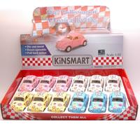Hot Wheels KT5375DF VW CLASSIC BEETLE 1967 FLOWER POWER 1:32 Modellino