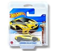 Hot Wheels Lamborghini Huracán Sterrato - JBB86 - Auto sportiva gialla in scala 1:64, modello Lamborghini con licenza ufficiale della serie Safari Mode 2025 (41/250)