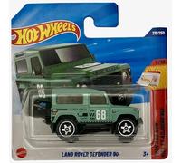 Hot Wheels - Land Rover Defender 90 - Then and Now 6/10 - JBC16 - Short Card - Verde - Mattel 2025 - Modello Land Rover con licenza in stile fuoristrada in scala 1:64
