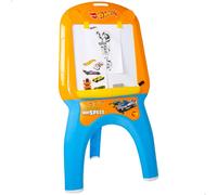 Hot Wheels Lavagna A Secchiello Per Bambini Con Adesivi Pennarelli E Fogli Da Colorare