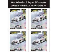 Hot Wheels LB Super Silhouette Nissan Silvia S15 Aero Styles x4 1/64