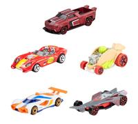 Hot Wheels - Set 5 macchinine die-cast, auto in scala 1:64 dei modelli apparsi nella serie Netflix animata "Let's Race!" , giocattolo per bambini, 3+ anni, JDR20