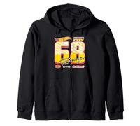 Hot Wheels - Logo Racing Retro '68 Felpa con Cappuccio