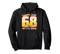 Hot Wheels - Logo Racing Retro '68 Felpa con Cappuccio