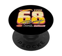 Hot Wheels - Logo Racing Retro '68 PopSockets PopGrip Adesivo