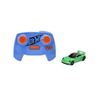 Hot Wheels Macchina Telecomandata - Porsche 911 RC, veicolo in scala 1:64, ricarica con cavo USB, adattatore per terreni diversi e funzione turbo inclusi, giocattolo per bambini, 5+ anni, HLT20