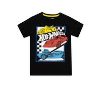 Hot Wheels Maglietta Maglietta Bambino | T-Shirt Ragazzo | Nero 4-5 Anni